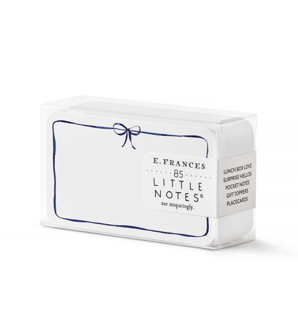 E. Frances Paper - Navy Bow Little Notes® – Boxed Set of 85 Mini Notecards