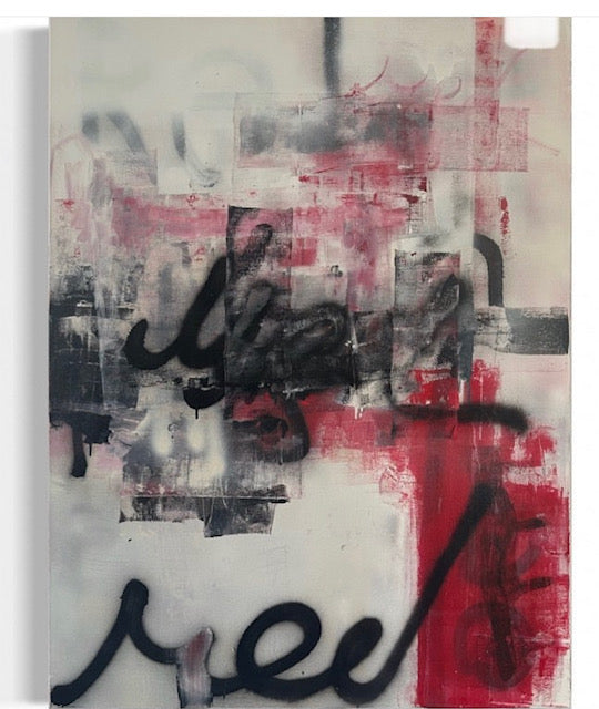 Art Untitled (03) 30”x40” (Red)