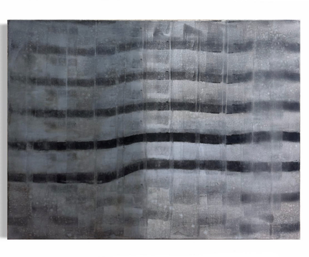 Art Untitled (16) 30x40 (Gray/Black/Waves)