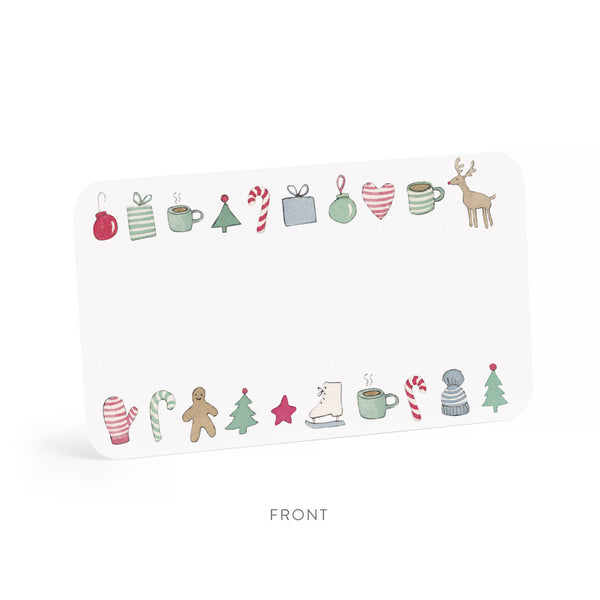 E. Frances Paper - Merry Motif Little Notes® | Winter Holiday mini notes