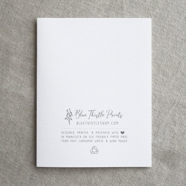 Blue Thistle - Boxed Set of 6 or 12 Holiday Greeting Cards, Christmas Trees: Boxed set of 6 cards