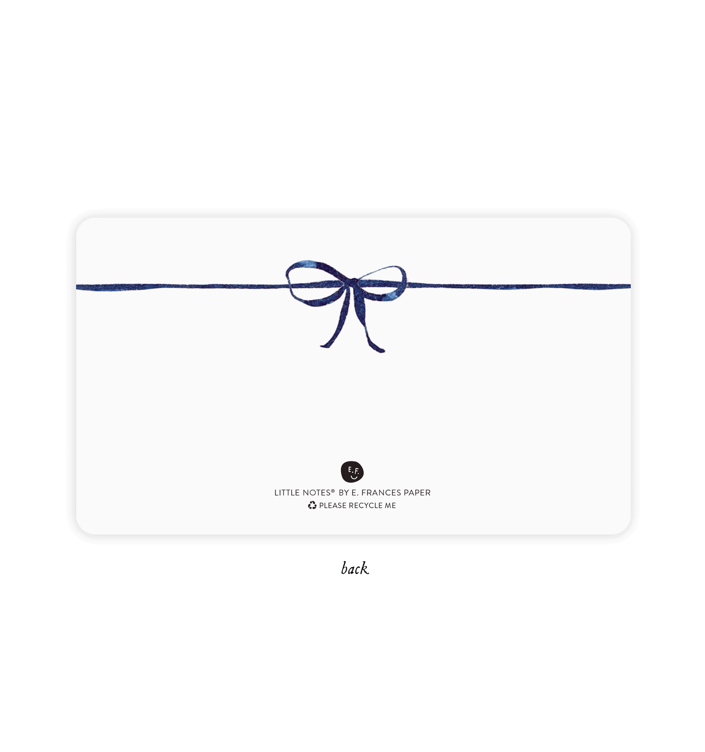 E. Frances Paper - Navy Bow Little Notes® – Boxed Set of 85 Mini Notecards