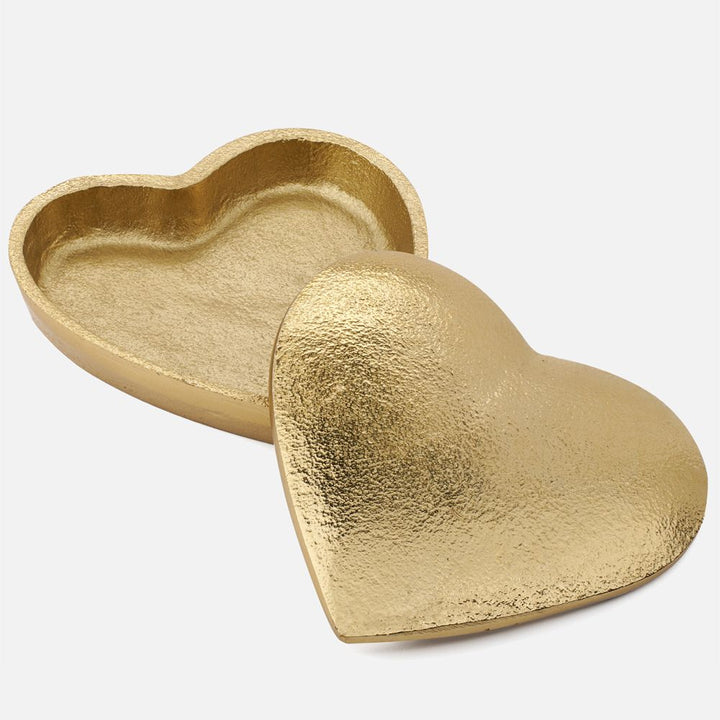 Gold Heart Trinket Box