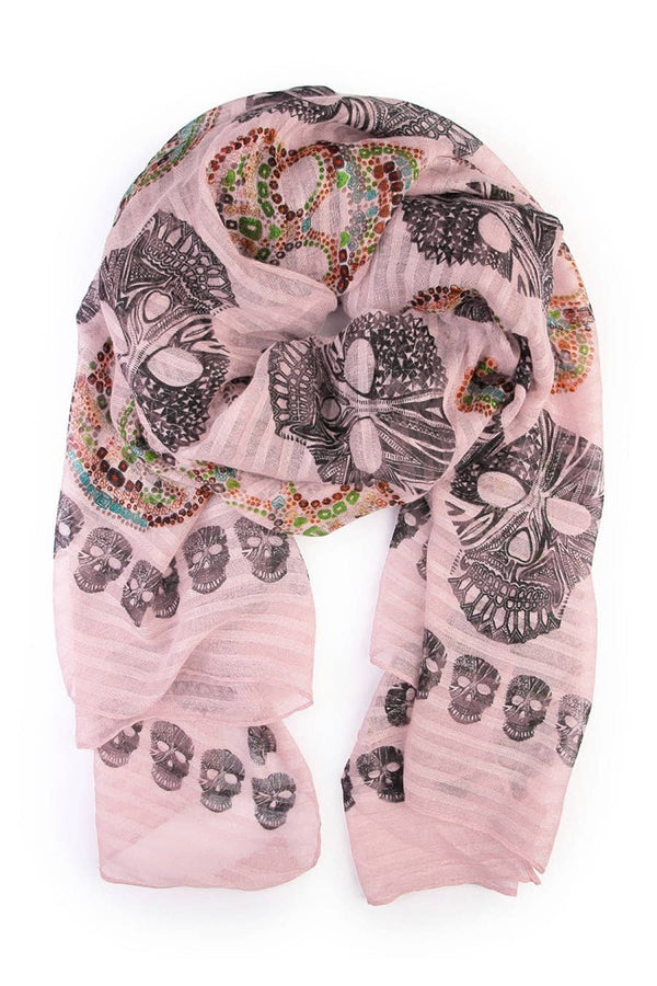 OBLONG SUGAR SKULL SCARF
