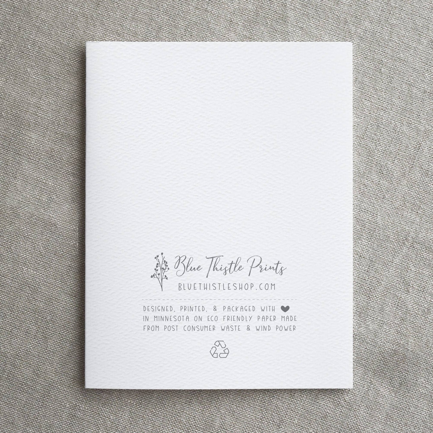 Blue Thistle - Boxed Set of 6 or 12 Holiday Greeting Cards, Christmas Trees: Boxed set of 6 cards