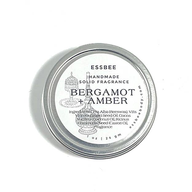 Essbee Bath and Body - Bergamot & Amber Solid Fragrance